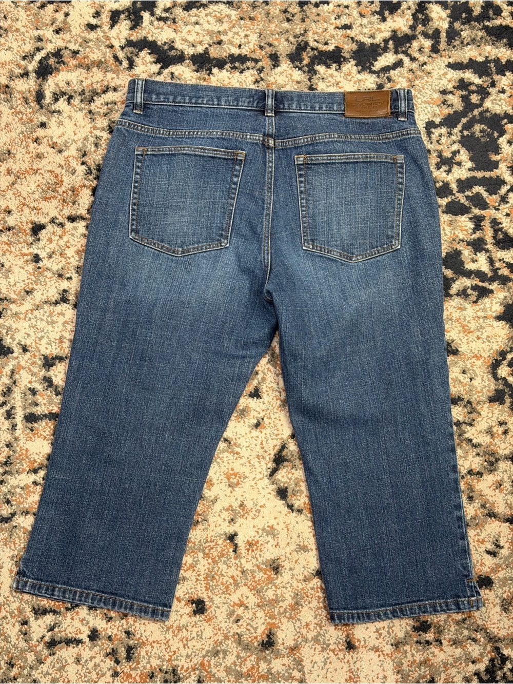 Lauren Ralph Lauren Jeans Co. Vintage Classic Mid-Calf Denim Capri Jeans Size 14 - Picture 9 of 16